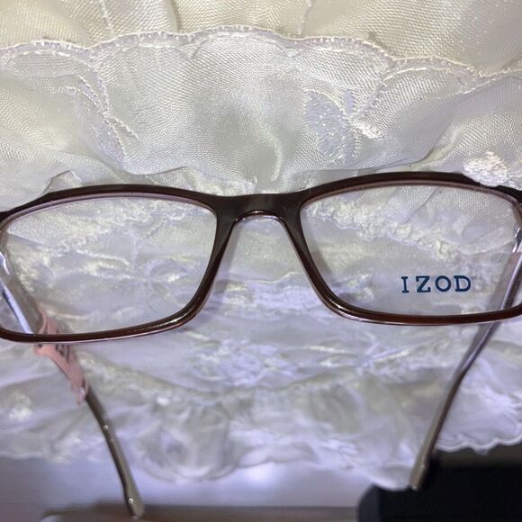 Izod Eyeglass Frames Dark Brown - Picture 2 of 6